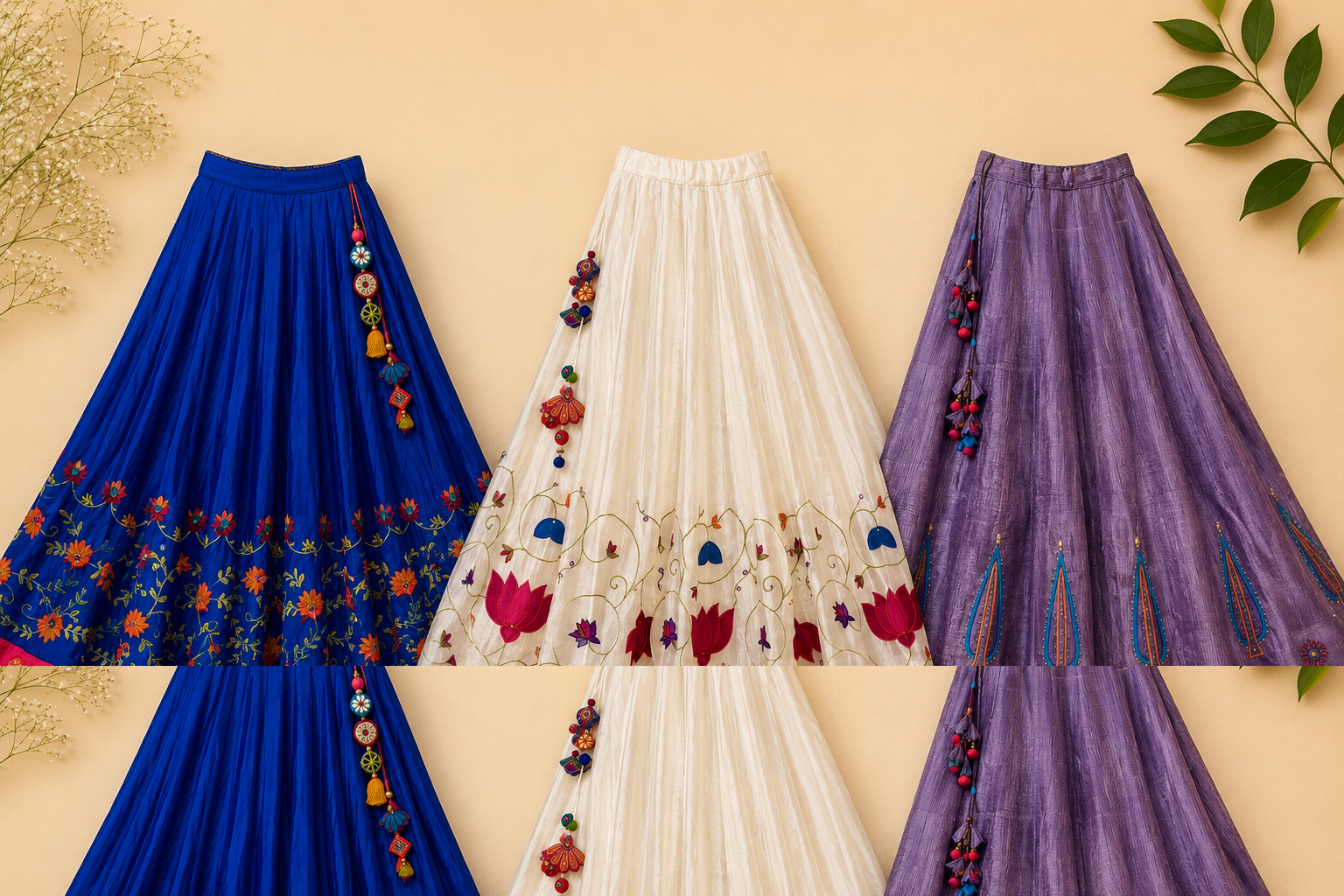 Arishi embroidered skirt collection
